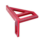 Miter Triangle Ruler Aluminum Alloy Woodworking Square Protractor High Precision Layout Measuring Tool for Engineer Carpenter