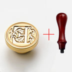 2PCS Clear Sealing Stamp Head Wax Seal Craft Supplies Wax Seal Stamp and Handle Stamp Scrapbooking Supplies Craft HCZ0106
