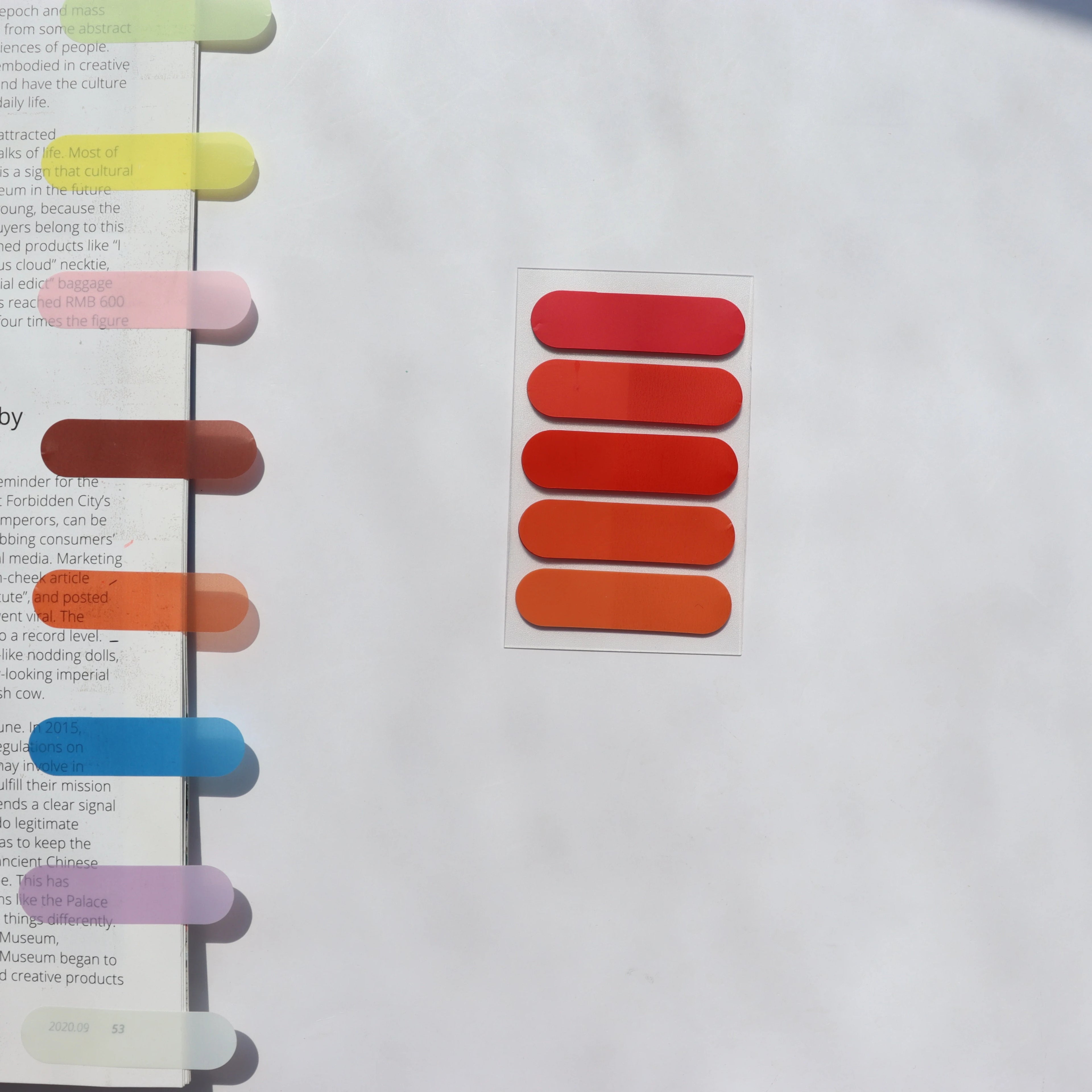 100 Sheets Transparent Sticky Notes Self-Adhesive BookMarker Annotation Reading Book Clear Tab Kawaii Cute Stationery