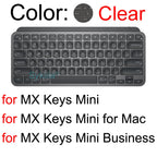Keyboard Cover for Logitech MX KEYS S Mechanical Plus for Mac for Logi Protective Protector Skin Clear Silicone Case Accessories