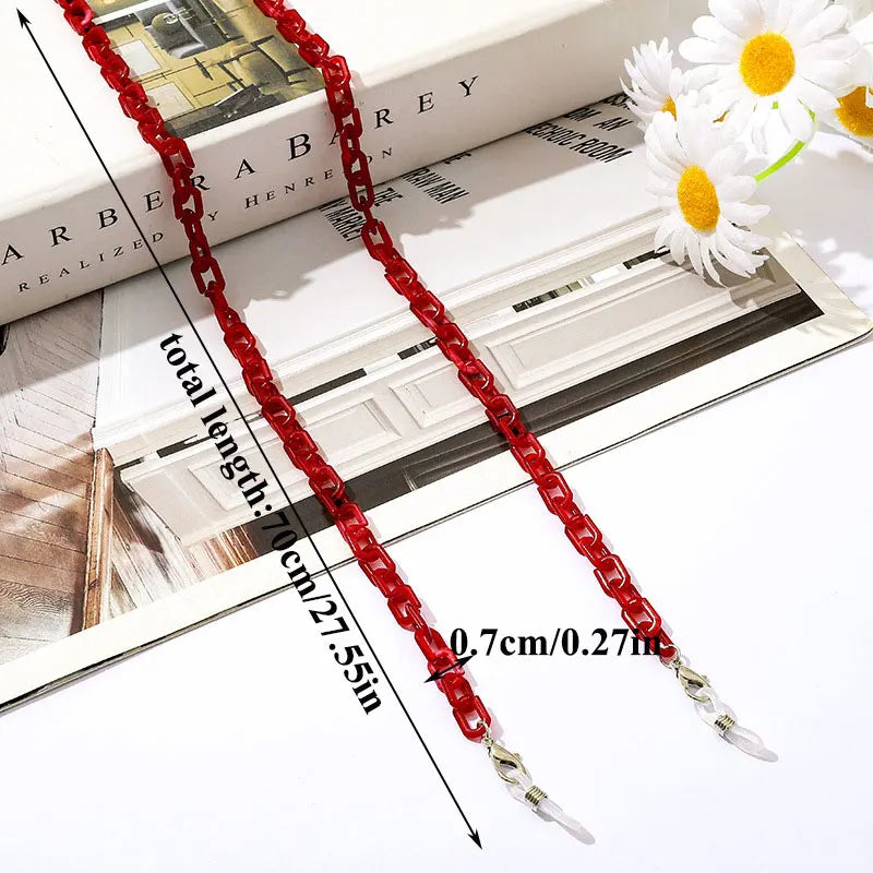New Face Mask Chains Acrylic Glasses Chain Holder Lanyard Hanging Reading Eyewear Mask Women Men Neck Chains Holder Rope Strap