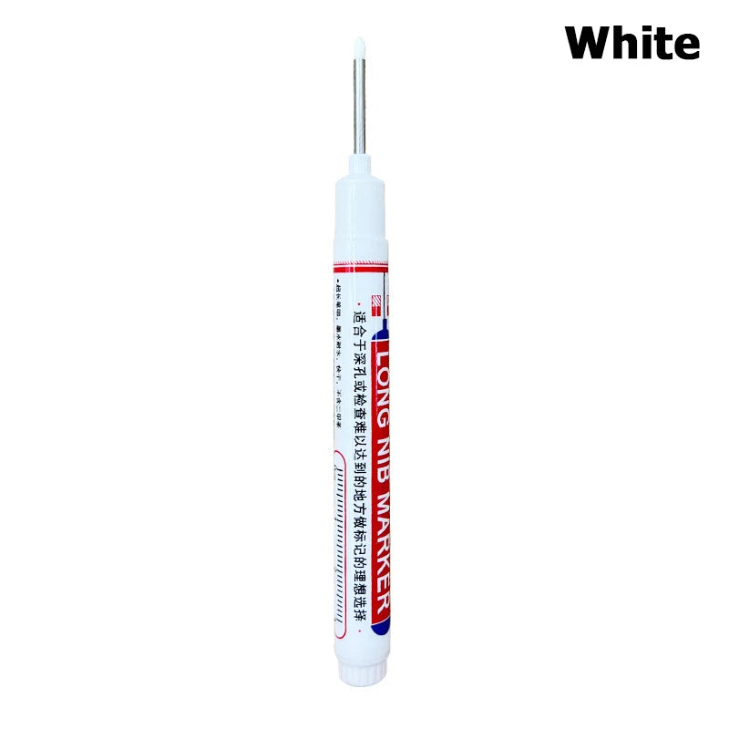 1pcs 20MM Red/Black/Blue/White/Green Ink Long Head Markers Bathroom Woodworking Decoration Multi-purpose Deep Hole Marker Pens