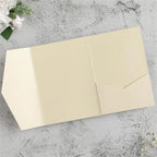 5pcs 18x13cm Pink Envelopes for Wedding Invitation Birthday Anniversary Thick Tri-Fold Envelope Greeting Card Pocket Envelope