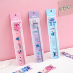 Disney Stitch Multi-functional Drawing Tools, Student Stationery Measuring Supplies, Cartoon Measuring Ruler, Folding Ruler