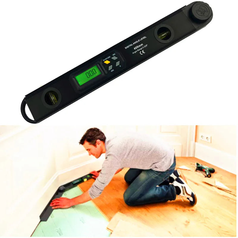 0~225° 400mm Digital Protractor Spirit Level Angle Finder Gauge Meter Digital Angle Finder Electronic Protractor 400mm