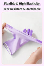 Latex Cleaning Gloves Non Slip Grip Waterproof Reusable for Dish Washing Kitchen Bathroom Household and Laundry Chores