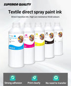 Winnerjet 1000ml GTX DTG Ink Textile Ink for Brother GTX GTX-422 PRO GTX-423 PRO GTX PRO GTX Bulk GTX PRO B Printer