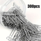 300pcs Silver Paper Clips, 28mm Office Binding Paper Clips, Suitable for Office File Storage, School, Home.