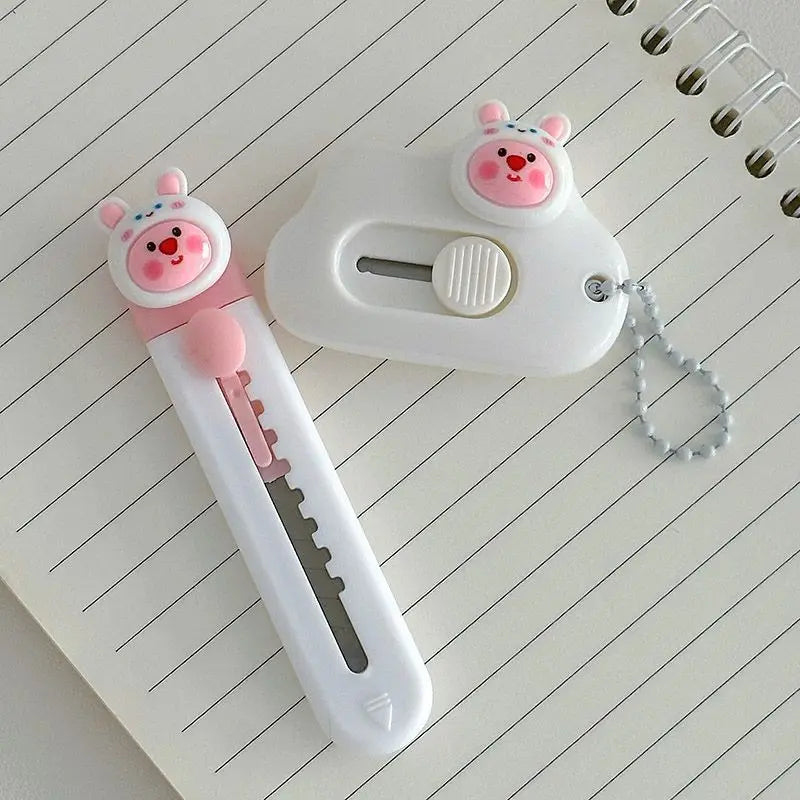 1pc Cartoon Mini Utility Knife Personalized Gift Handcrafted Cardboard Cutter Letter Opener for Students and DIY