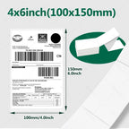 4x6 Inch 500sheets Thermal Shipping Label Paper Self-adhesive For 4inch Label Printer Oil-Proof All-Purpose Sticker Label Paper