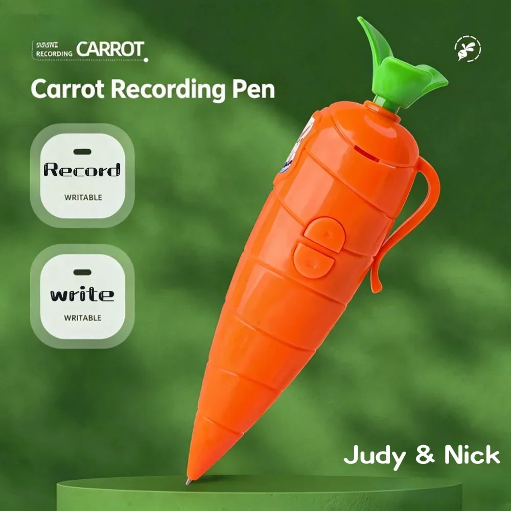 -*Judy & Nick Carrot Voice Recorder Electronic Sound Toy Can Write Graffiti Ballpoint Pen Novelty Voice Recorder Pen Gift**