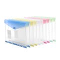 For 2/3/4 Ring Binder Compatible 11-Hole Binder Pockets, Fits Letter/A4 Size Plastic Expanding File Folders, 200-Sheet Capacity