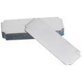 20Pcs Rectangular Stainless Steel Nameplate Blanks Metal Id Cards for Office Classroom Events Self Adhesive Name Badges Stamping