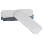 20Pcs Rectangular Stainless Steel Nameplate Blanks Metal Id Cards for Office Classroom Events Self Adhesive Name Badges Stamping