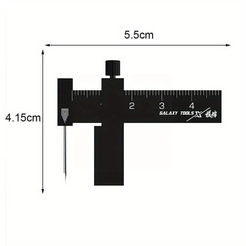 1PC Carving Ruler Mini T Square Isometric Parallel Marker Model Assistant Tool Needle