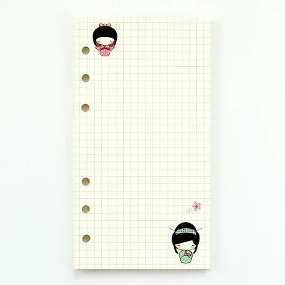 45 Sheets A5 A6A7 Loose Leaf Notebook Refill Spiral Binder Inner Page Weekly Monthly To Do Line Dot Grid Inside Paper Stationery