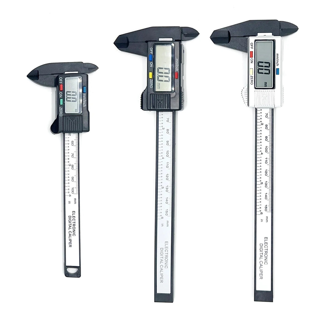 100mm/150mm Electronic Digital Display  Caliper Carbon Fiber Dial Vernier Gauge  Measuring Tool Ruler for Precision Measurement