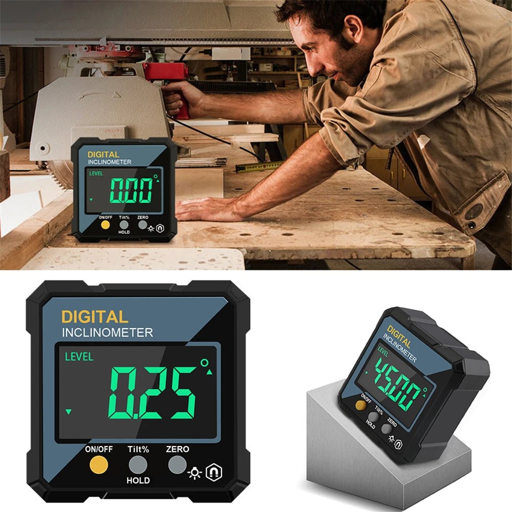 New Angle Protractor 360 Degree Mini Electronic Digital Protractor Inclinometer Angle Finder Gauge Measurement Box 2026