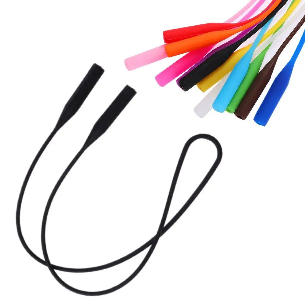 1PC Silicone Eyeglasses Straps Candy Color Elastic Reading Glasses Chain Sports Cord Holder Sunglasses Anti Slip String Ropes