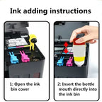 104 Premium Color Compatible Bulk Bottle Water Based Refill Ink For Epson ECOTANK ET-2821 ET-2825 ET-2826 ET-2830 Printer
