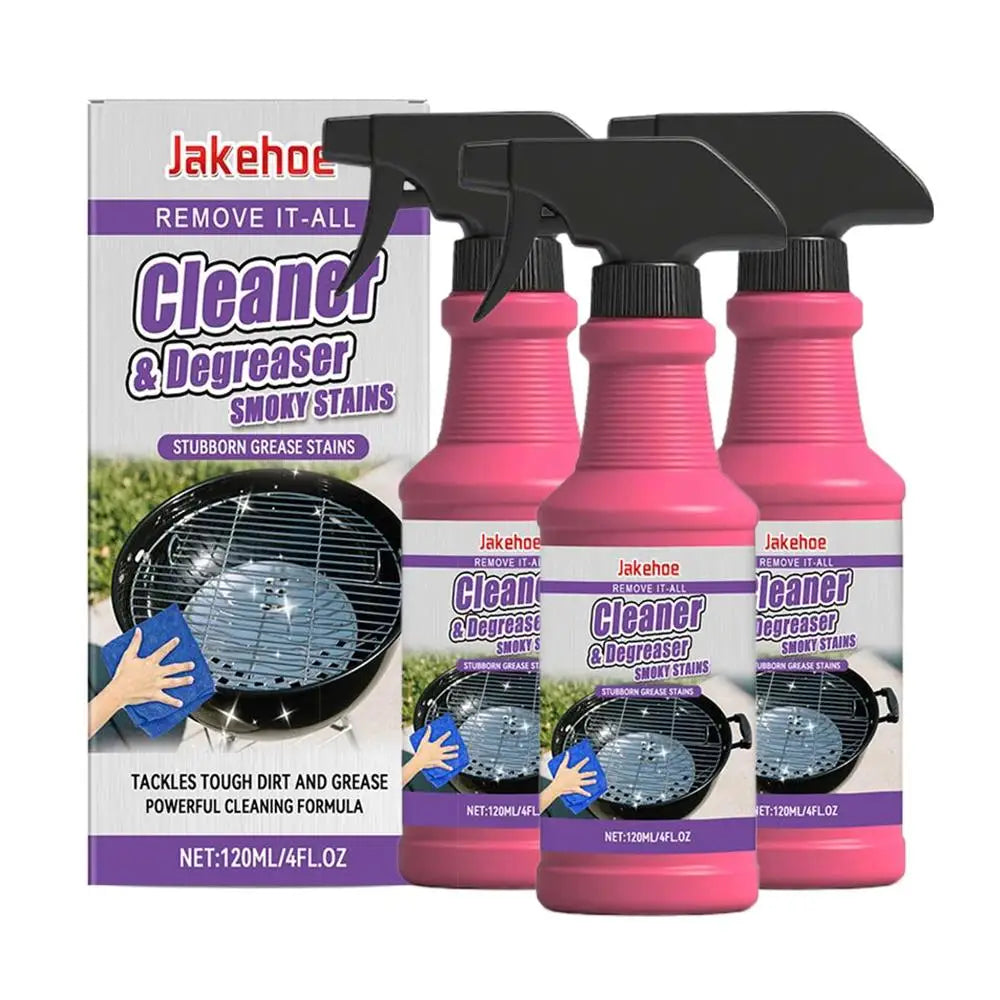 JAKEHOE 120ml Barbecue Rack Cleaner Powerful Cleaning Stubborn Grease Removes Carbon Deposits Safe Formula No Damage for Grill