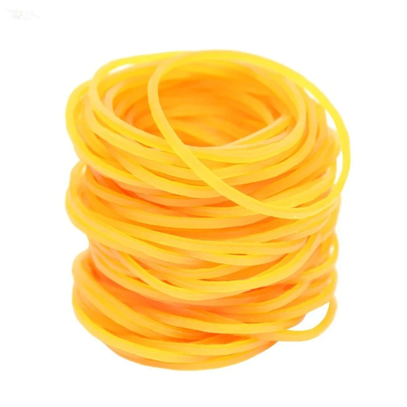 300 Pieces Set High-Elasticity Durable Yellow Rubber Bands Industrial Strength High-Temperature Resistant Toys for All Ages