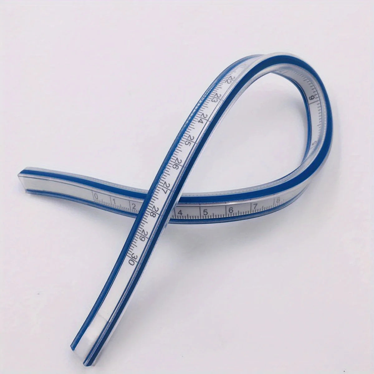 Flexible Curved Edge Ruler 1pc, Dual Scale cm/in, Ideal for Drawing, Designing and Handcraft Projects