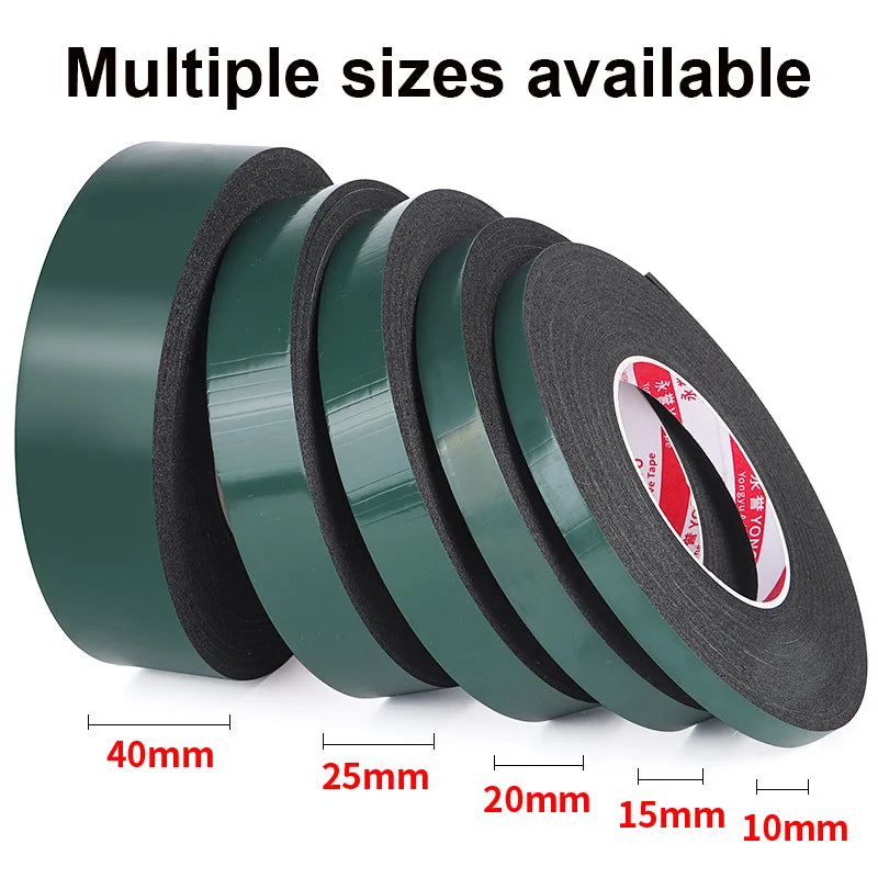 Green Film Black Foam Double-Sided Tape Cushioning Shock Absorption Furniture Toy Manufacturing Handicrafts Packaging