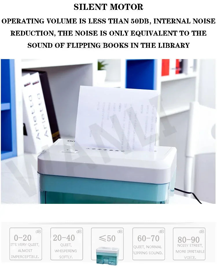 AR210 Electric File Shredder 24v/24w Small Office Household Paper Shredder Granular Electric Paper Shredder