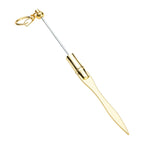 Beadable Letter Opener Metal Letter Opener with Keychain Clip, Beadable Envelope Opener Gift for Student Teacher 896C