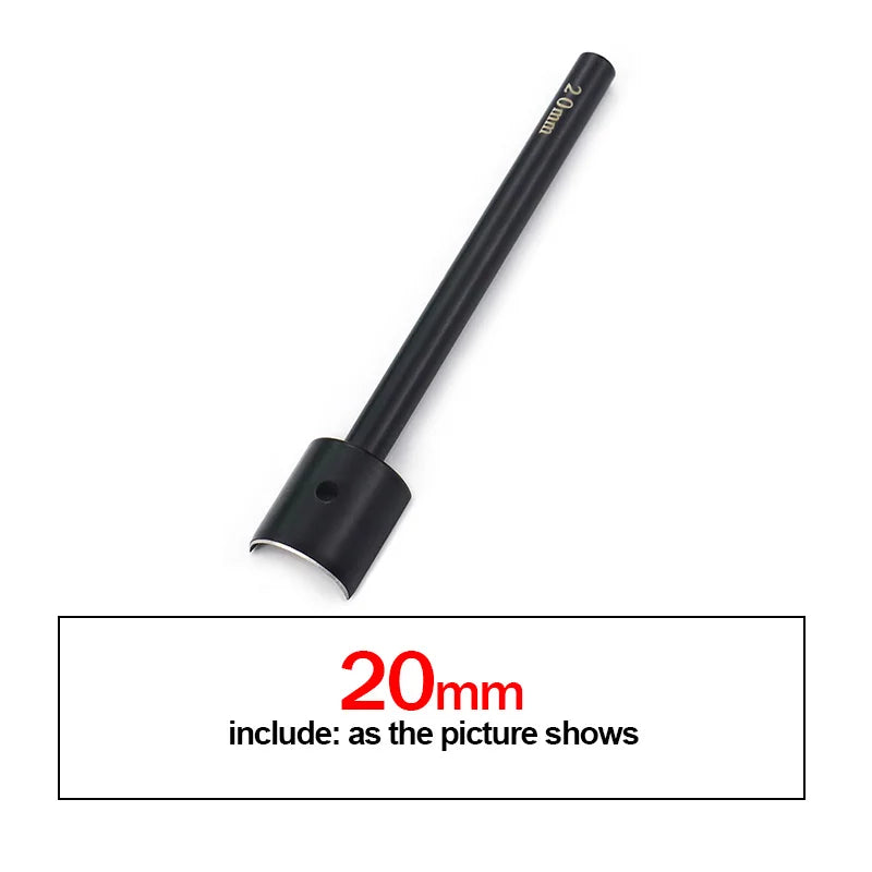 QJH Half-Round Leather Cutter Punch Strap End Punch Tool for DIY Crafting Handwork Strap Belt, Wallet and Bag (15 - 45 mm)
