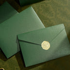 10Pcs Pearl Color Ins Style Envelope Invitations with Gold Sealing Stickers, Multi-Purpose Envelopes for Weddings, Birthdays, Fa