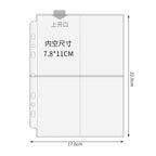 Big A5 Photocard Binder Magnetic D 3 Rings 4Grid Collect Book Kpop Photo Album PU Leather Photo Holder Korean 포카 바인더