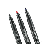 6 Pcs Erasable Whiteboard Pen 0.5/1.0mm Fine Point Black/Blue/Red Ink Blackboard Marker School Office Art Writing Stationery