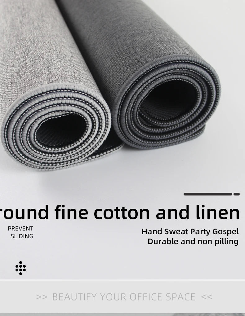 Cotton and Linen Rubber XXL Mouse Pad Gaming MousePad Large Desk Mat Gaming PC Desk Mat Keyboard Pad Computer Desk Pad