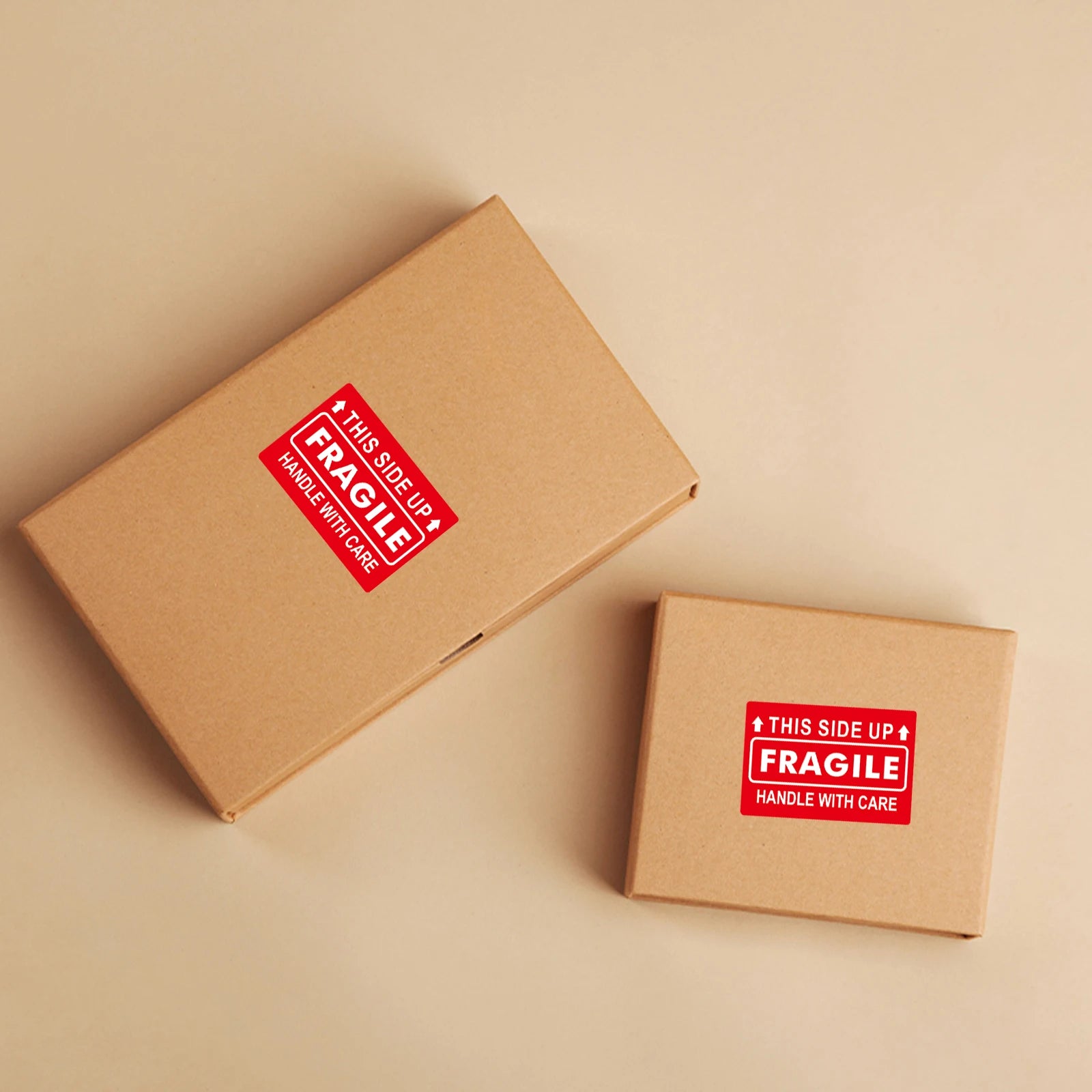 300 Sheets Per Roll/2*3In. Fragile on This Side, Handle with Care. Red Warning Stickers. Warning Box Packaging. Shipping Adhesive Labels. Shipping Warning Label Stickers, Handle with Care Label Stickers