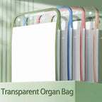 1PC A4 Size Portable Vertical Organizer Bag - 13-Pocket Accordion Folders Plastic Expanding File for Student Test Paper