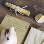 Retro Vintage Kraft Envelope Letter Pad Set Old Europe Style Love Letter Invitation Envelopes Writing Paper With Rope