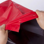 100PCS Red/Orange Poly Mailer Adhesive Envelope Bag DIY Logo Print T-shirt Gloves Gift Shoes Box Express Gift Packaging Pouches
