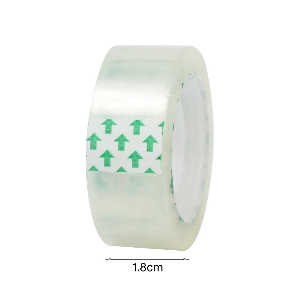 1-10Rolls Transparent Adhesive Tapes for Gift Wrapping Packing Home Office Use School Stationary Clear Refill Tape 8mm/12mm/18mm