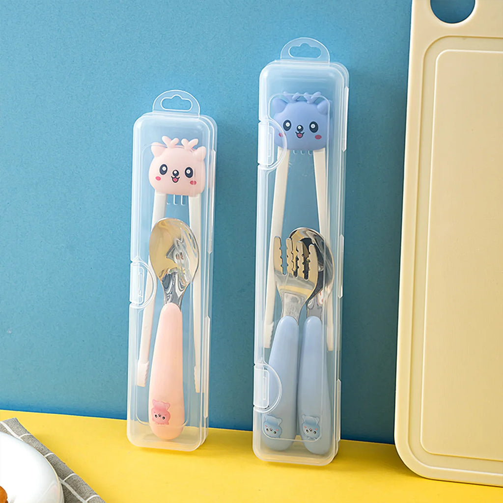 Portable Transparent Tableware Box Travel Flatware Storage Box With Flip Cover Dustproof Chopsticks Forks Spoon Cutlery Case