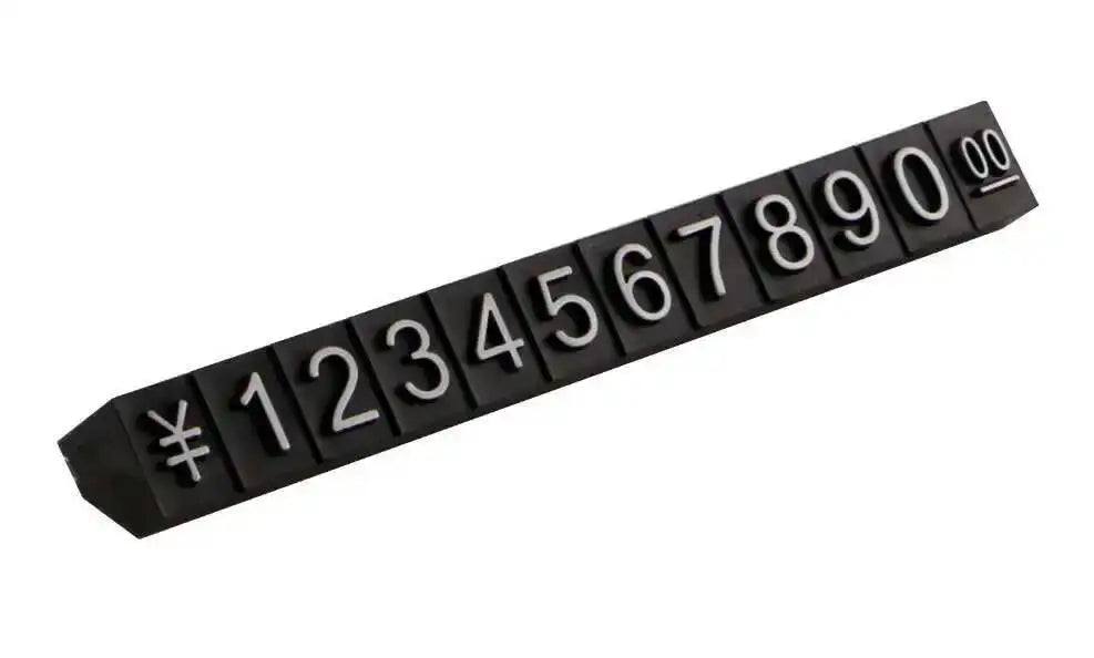 10pcs 9x6mm Adjustable Dollars Number Stand Watch Labels Cube Price Tags