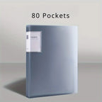 Folder 20/30/40/60/80/100 Inner Pages, Data Book A4 Transparent Insert Folder Album Storage Folder, Large Capacity Office Folder