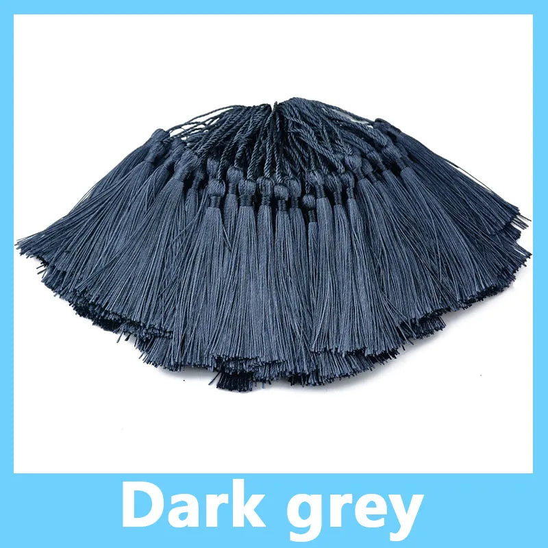 100pcs/Pack 13cm Tassel Silk Fringe Silky Floss Bookmark Tassels Mini Tassels for DIY Craft Jewelry Making Souvenir Bookmarks