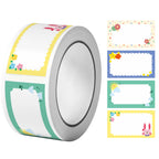 1Roll(120Pcs) Cartoon Name Tags Stickers 16 Designs Decals Kids Teacher Reward Labels School Supplies Various Gift Packaging