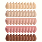 10/20/30PCS Mini Makeup Sponges Set - Blending Sponge for Blush, Contour, Powder & Liquid Foundation, Dry/Wet Use, Light Beige