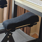 Black Cotton-Linen Style Foam Elbow Pillow Chair Armrest Pads Support Arm Rest for Office Chair Cushion Pads Elbow Relief
