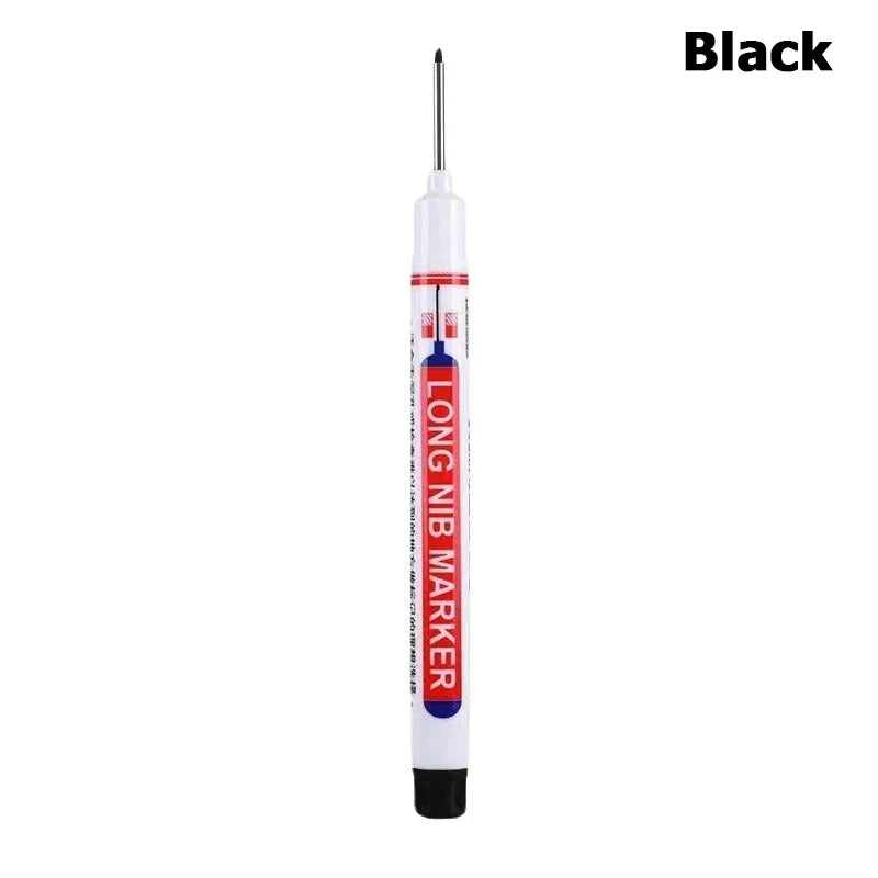 1pcs 20MM Red/Black/Blue/White/Green Ink Long Head Markers Bathroom Woodworking Decoration Multi-purpose Deep Hole Marker Pens