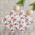 10/20pcs 33cm 2-Ply Colourful Printed Napkins Red Magpie Branch Disposable Wine Glass Flower Paper Placemat DIY Decoupage