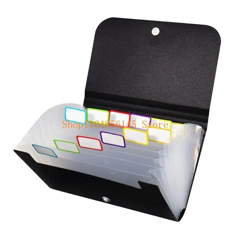 Portable Receipt Folder Accordion Folder A6 Size Expandable File Wallet for Ideal for School Student Office Business Sta